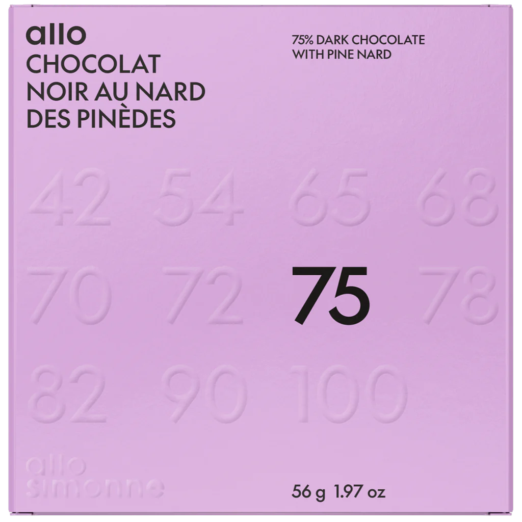 Allo Simone Chocolat noir au nard des pinèdes 75% - Équateur 1